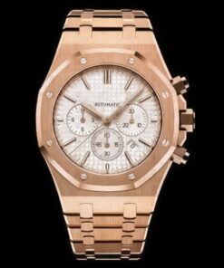 Royal Oak Chronograph Rose Gold White Dial