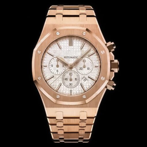 Royal Oak Chronograph Rose Gold White Dial